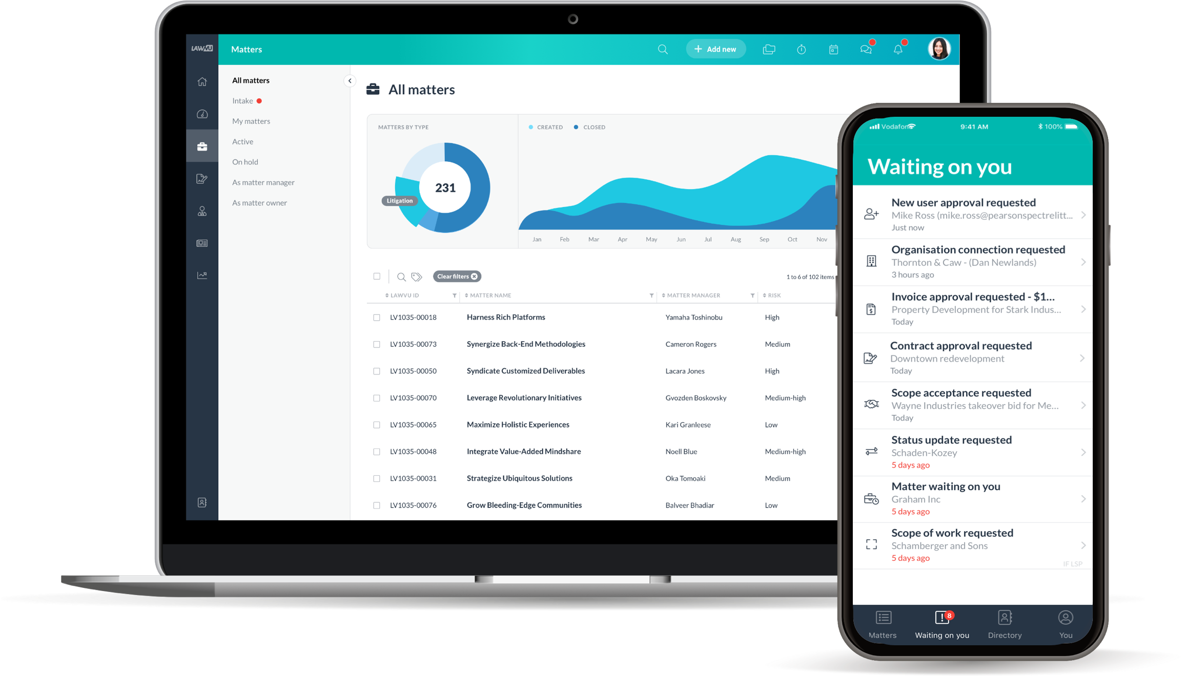 Major UI update to the LawVu Platform