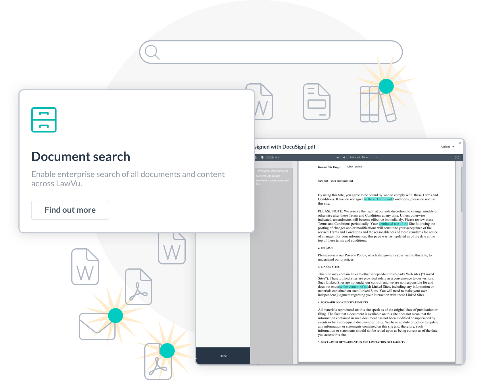Lawvu in-house legal software Search with Lawvu in-house legal software knowledge & document management.