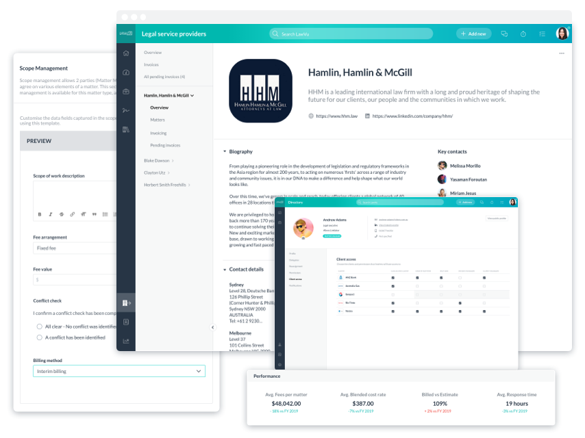 Lawvu legal operations platform - Ebilling, spend management & counsel management E-billing, vendor and spend management tools in Lawvu.