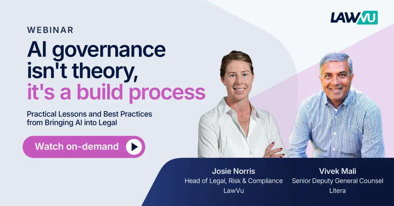 AI governance isn’t theory, it’s a build process: practical lessons and best practices from bringing AI into legal