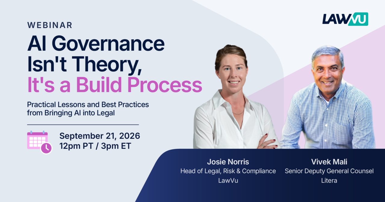 AI governance isn’t theory, it’s a build process: practical lessons and best practices from bringing AI into legal