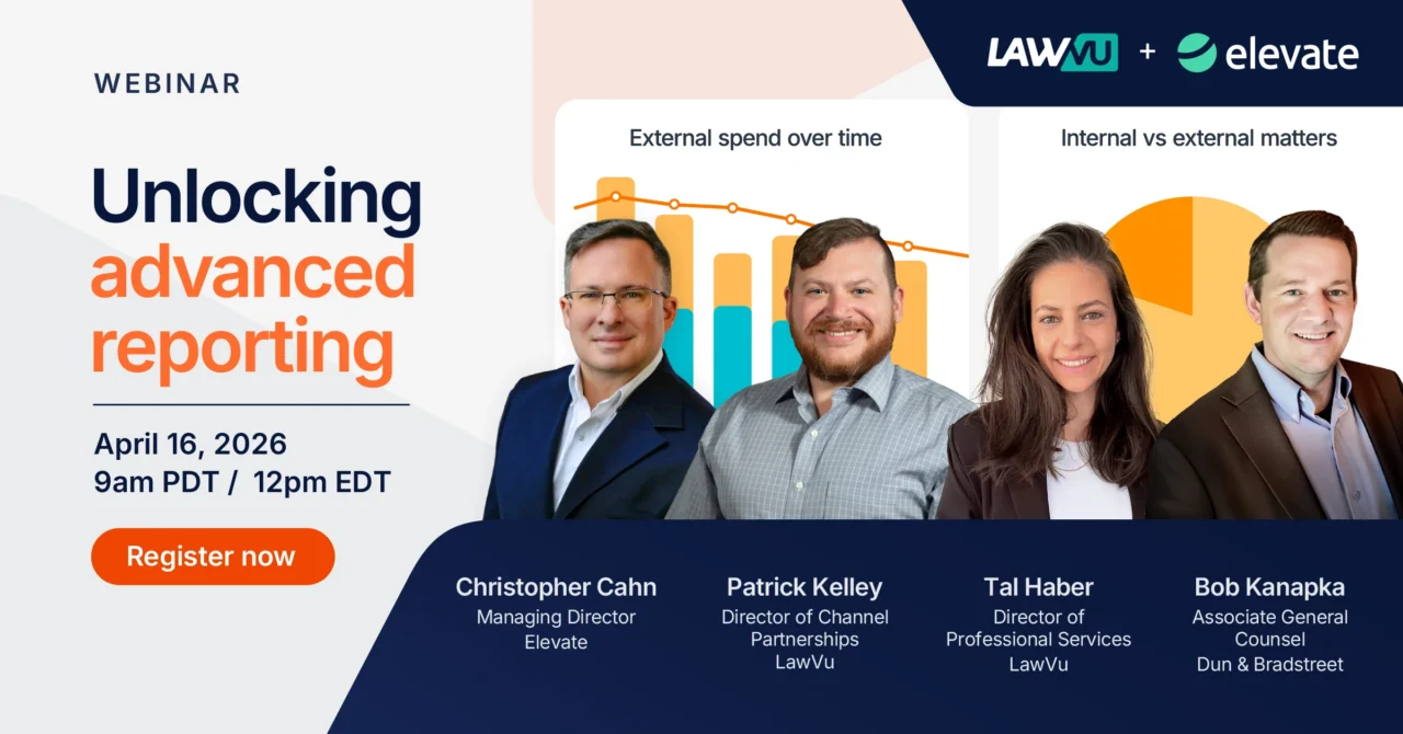 Unlocking advanced reporting with LawVu and Elevate