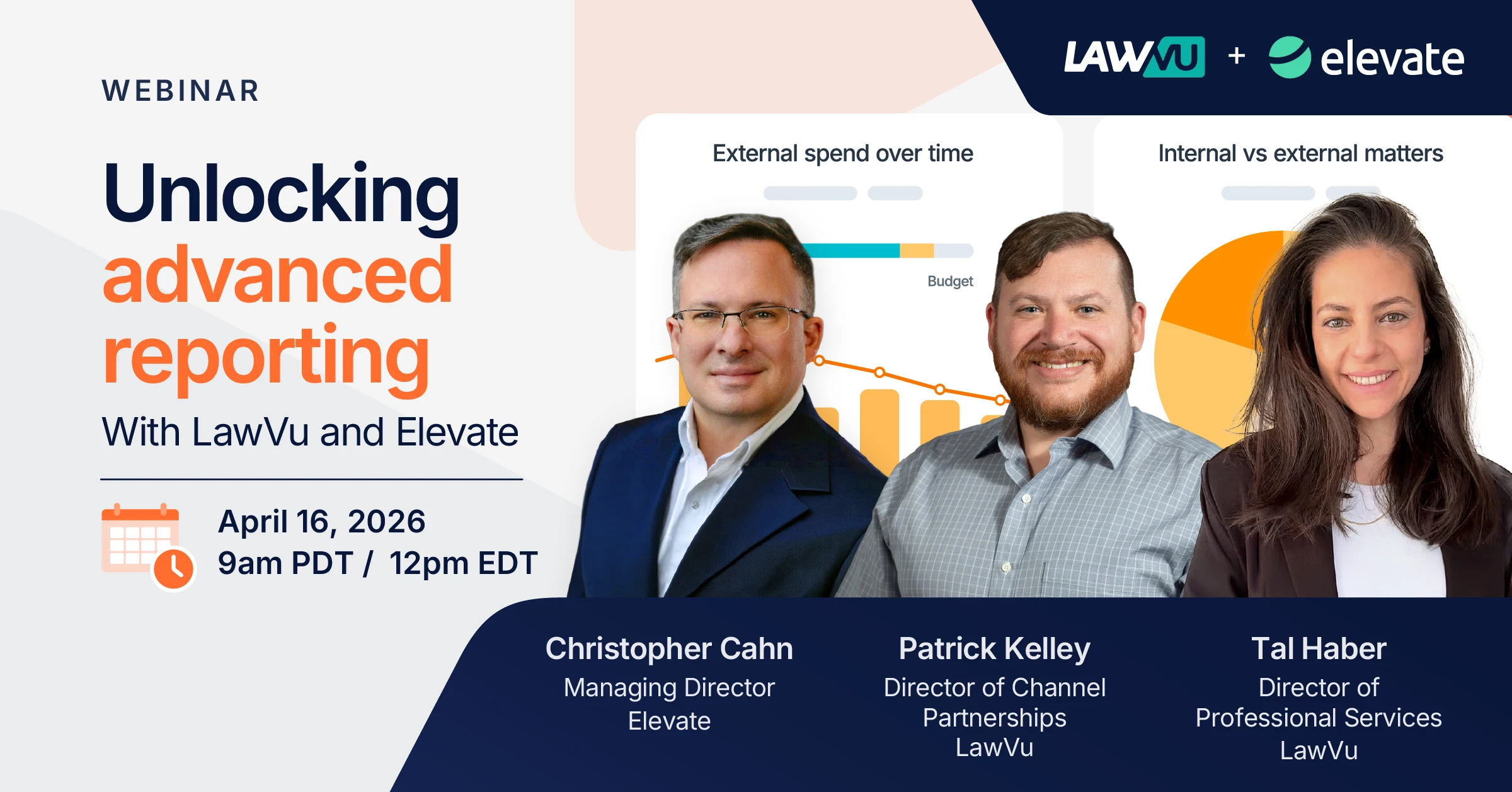 Unlocking advanced reporting with LawVu and Elevate