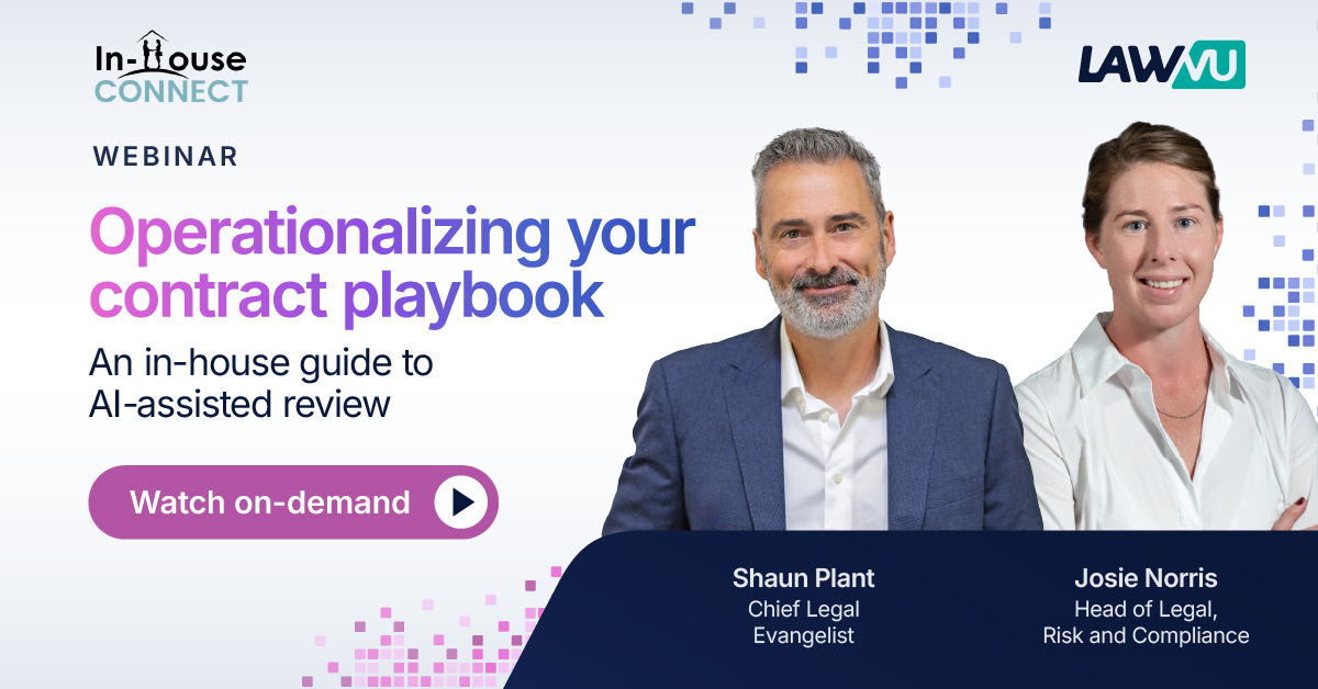 Operationalizing your contract playbook: an in‑house guide to AI‑assisted review
