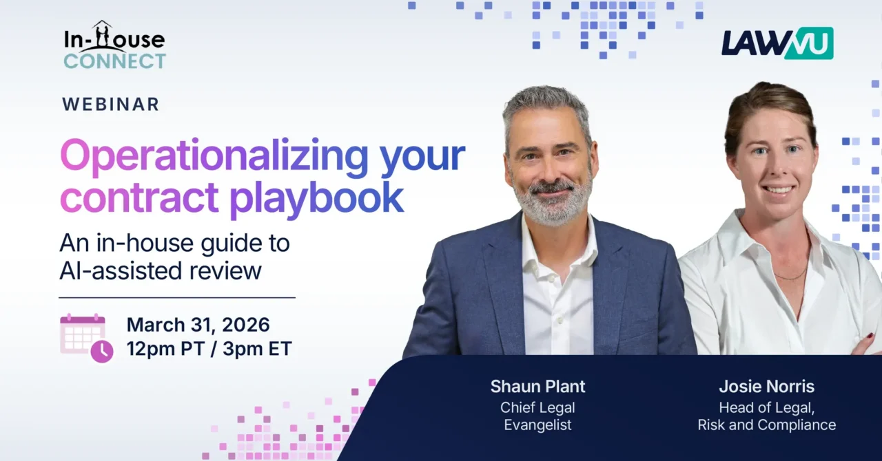 Operationalizing Your Contract Playbook: An In-House Guide to AI-Assisted Review