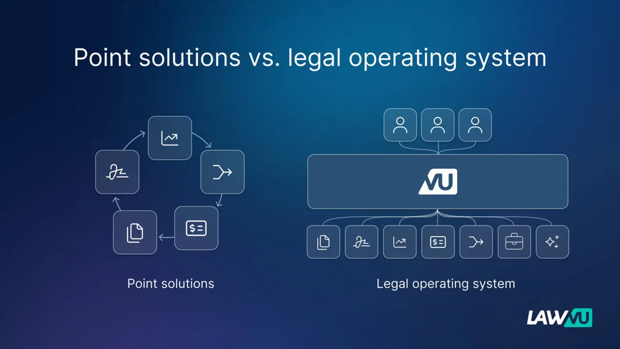 Legal operating system vs point solutions.