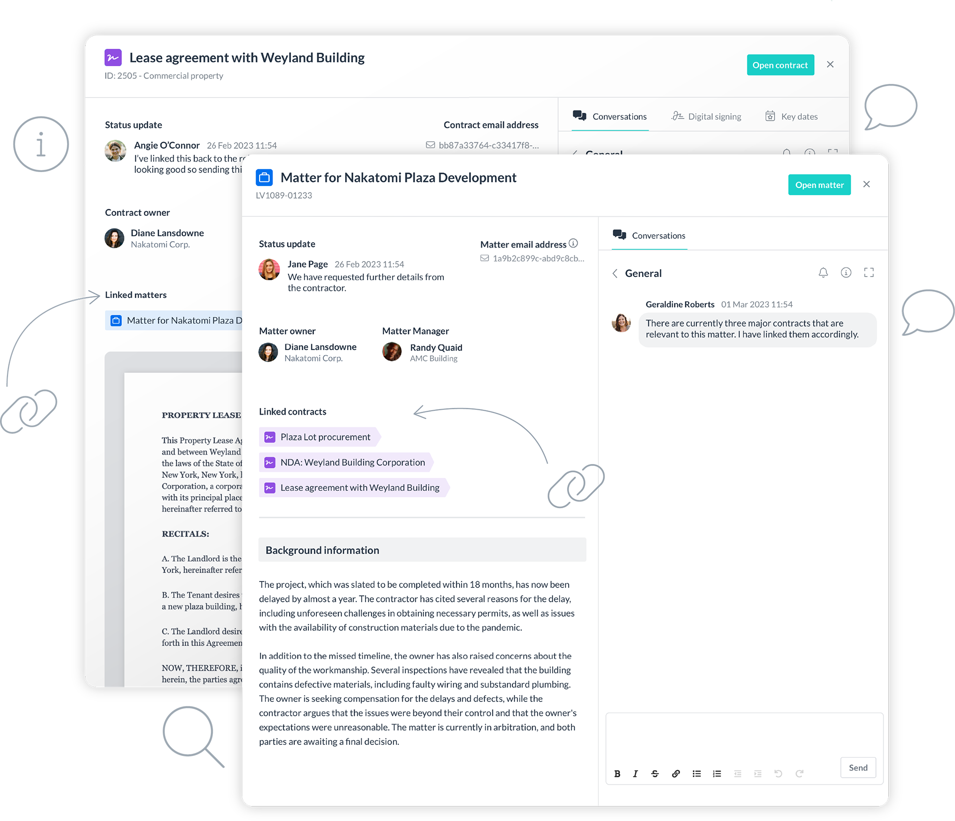 contract&matters-linked matters and contracts platform