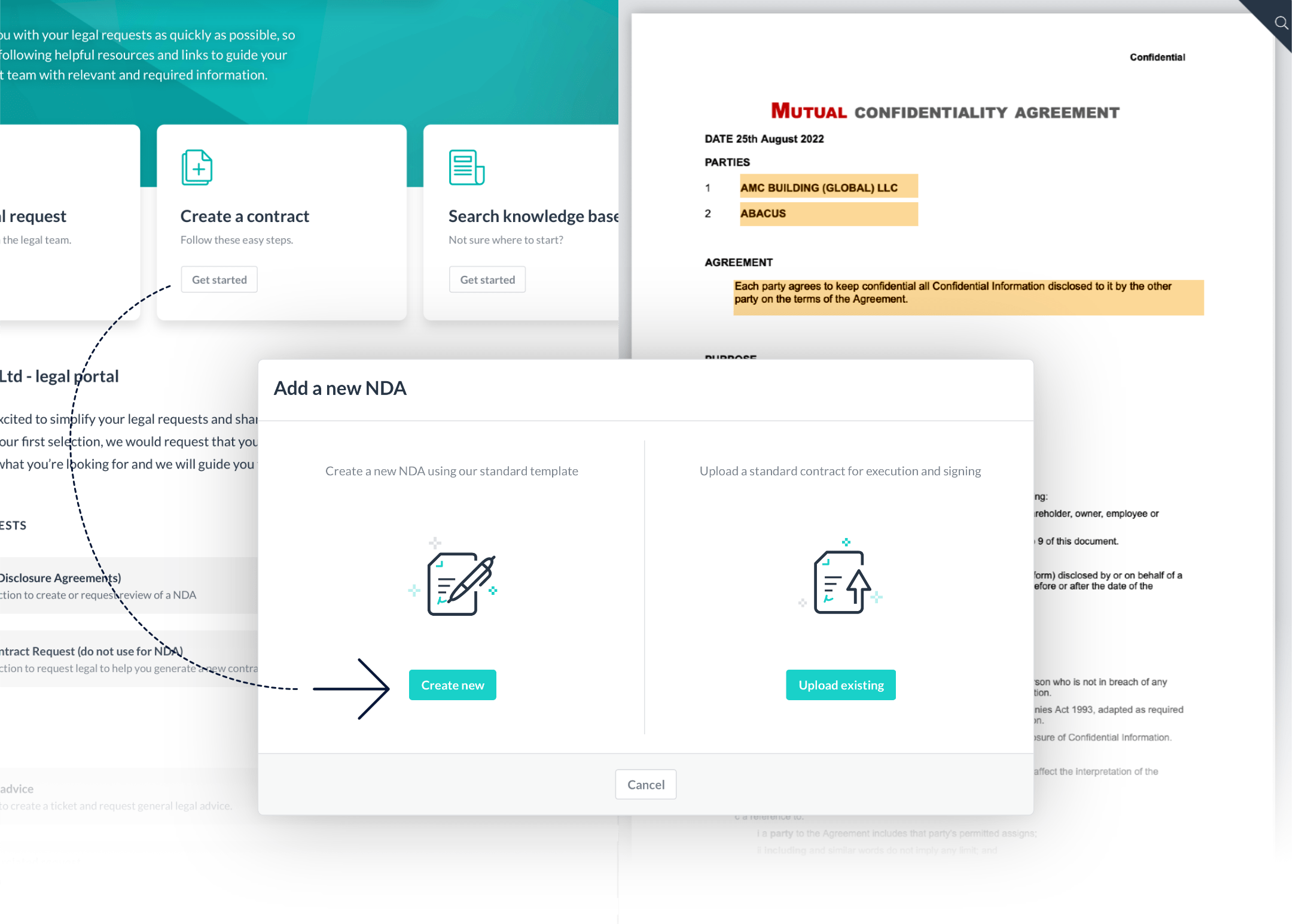 Lawvu contract management can create self-service templates and contract automation.