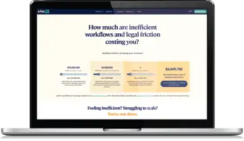 The legal efficiencies savings calculator
