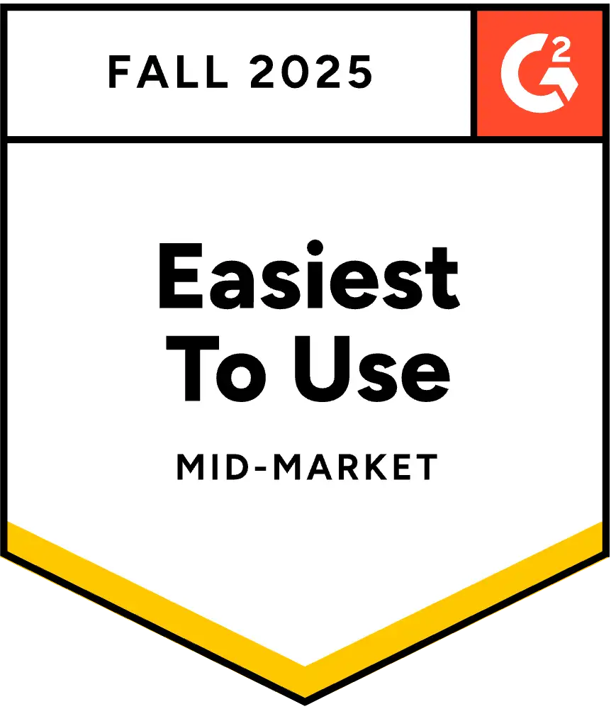 G2 easiest to use mid-market