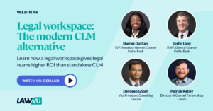 Legal workspace: The modern CLM alternative