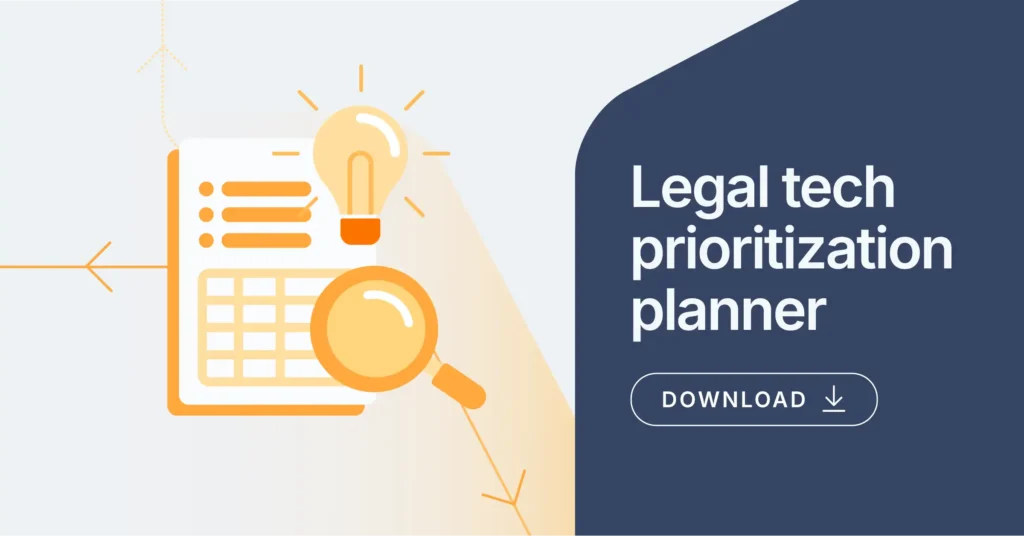 Legal Tech Prioritization Planner