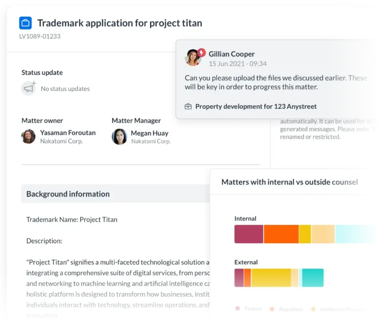 Matter management for UK in-house legal teams