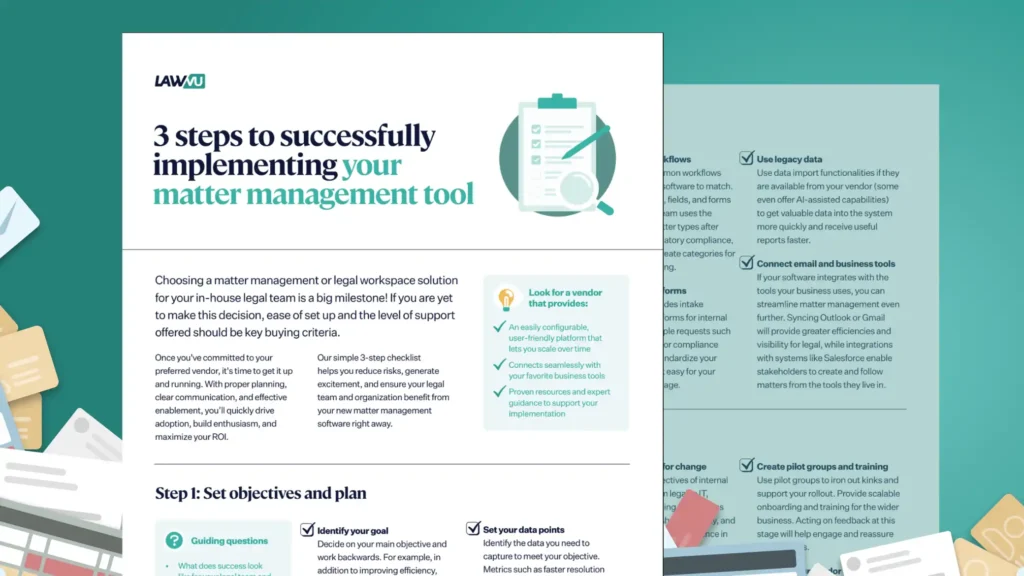 Matter Management Request Implementing matter management software for in-house teams: 3 steps to ...