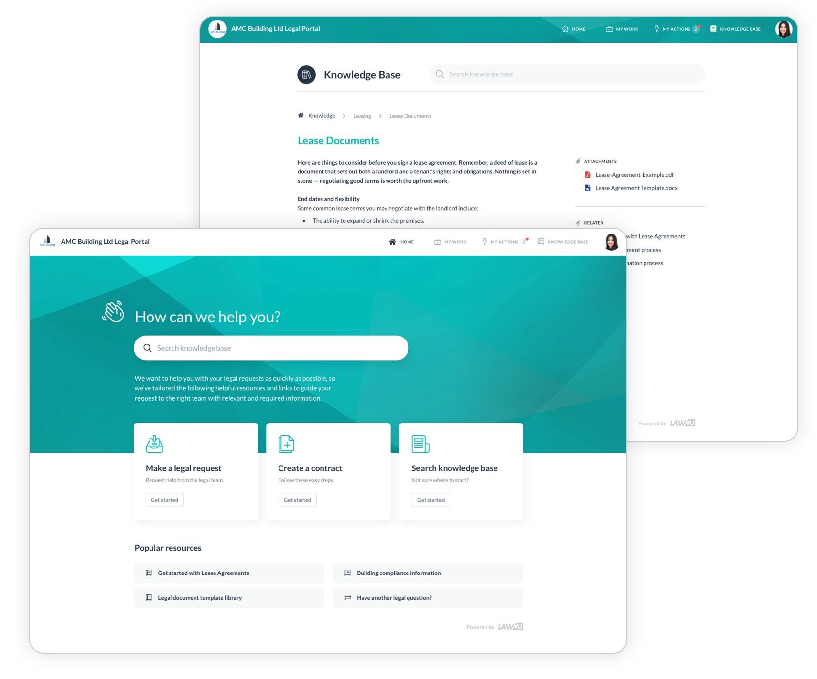 Business portal reduces legal friction
