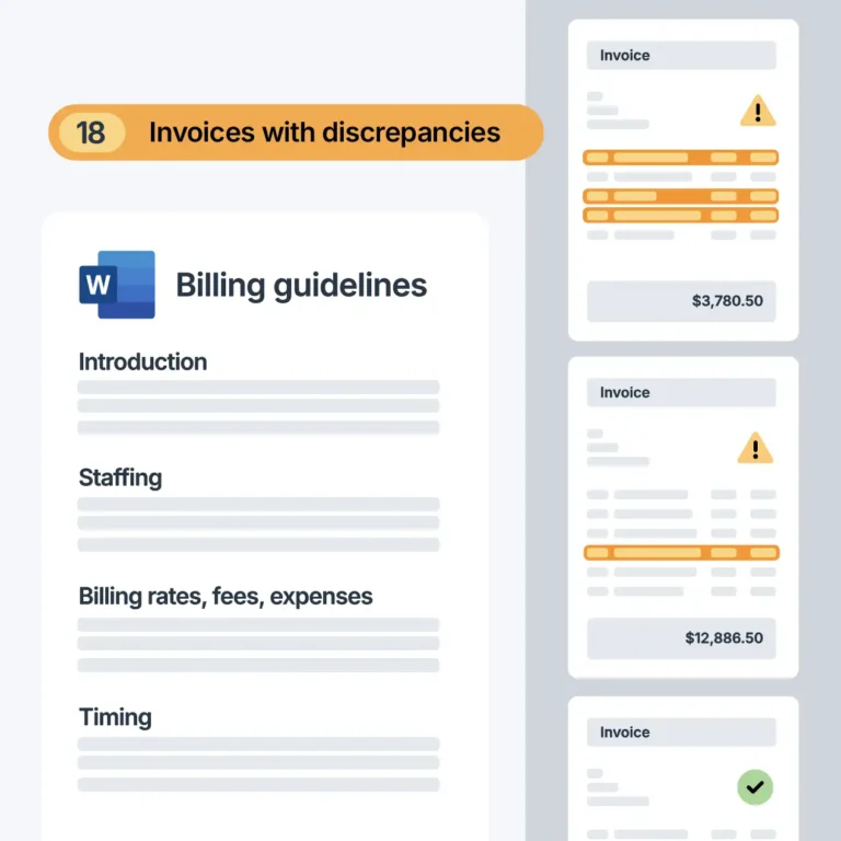 Outside counsel billing compliance