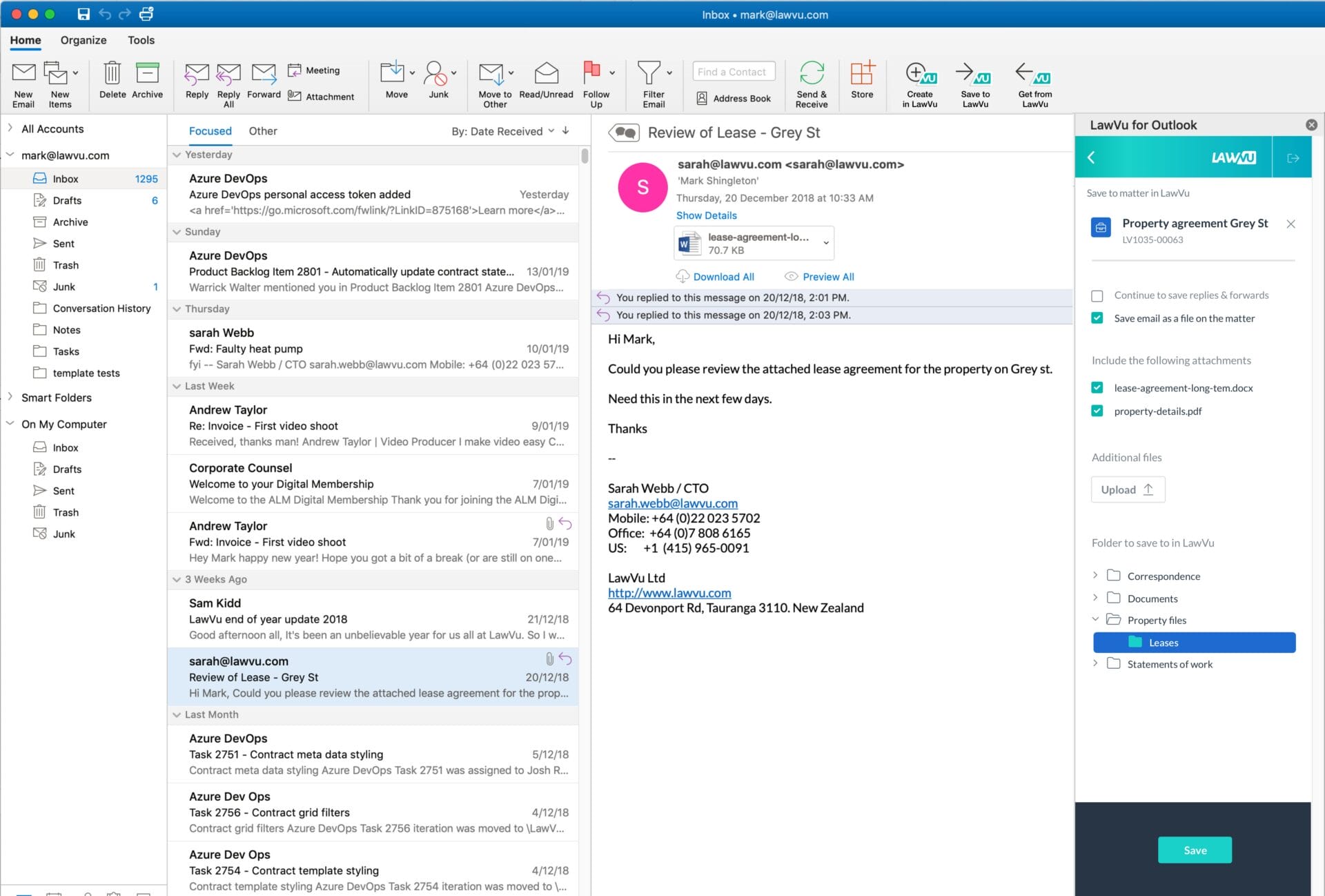 outlook integration
