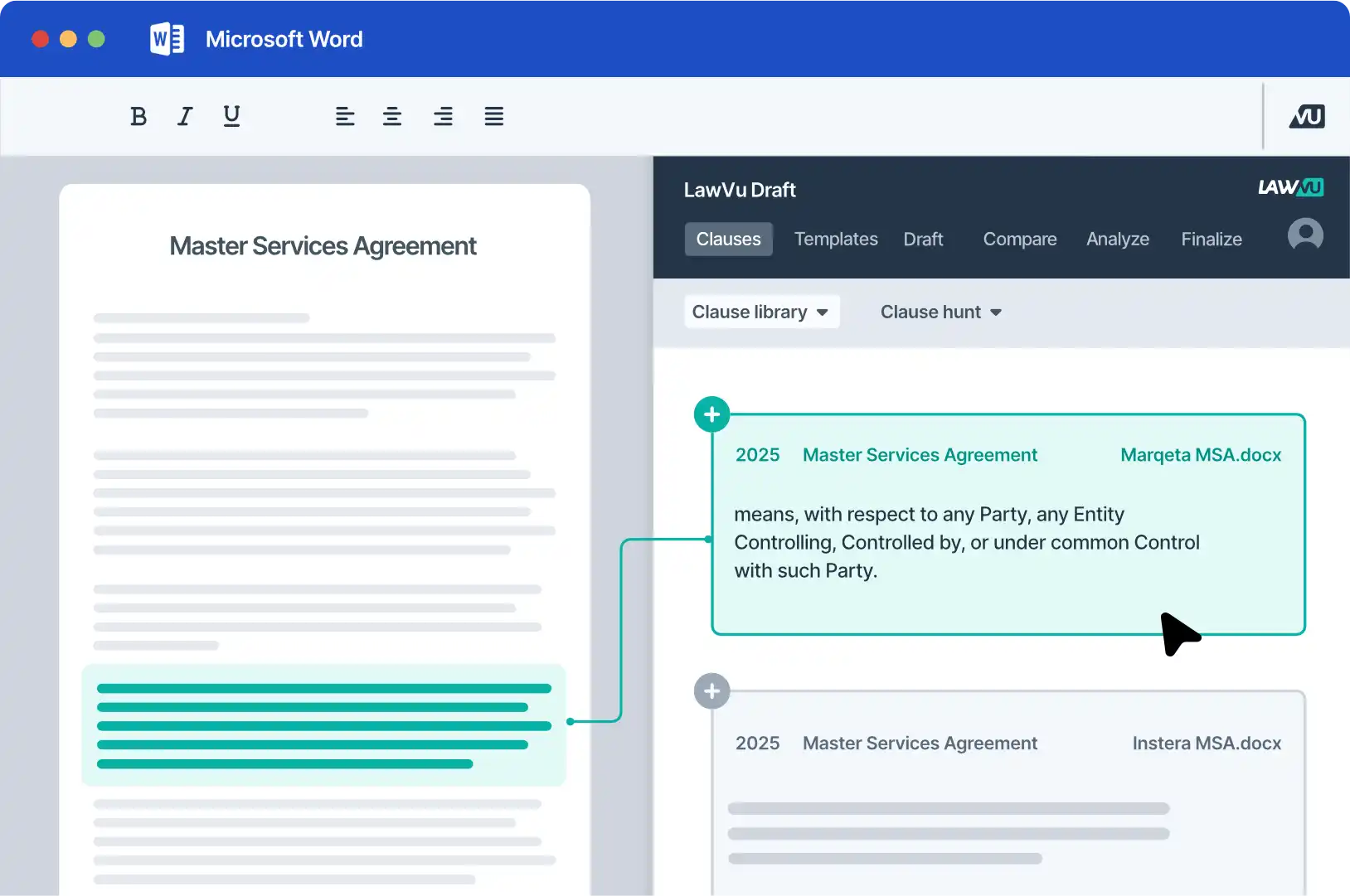 Speed up due diligence with clause-level insight 