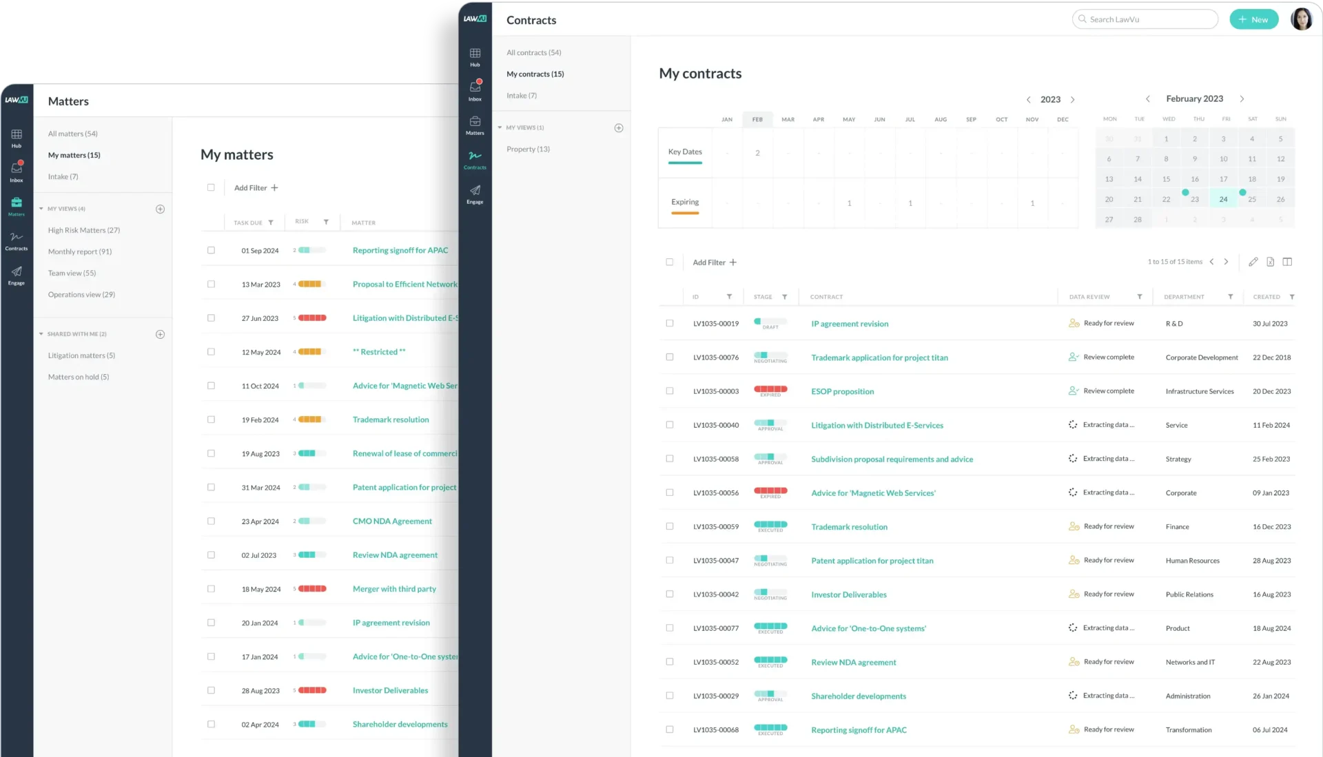 contract and matter management