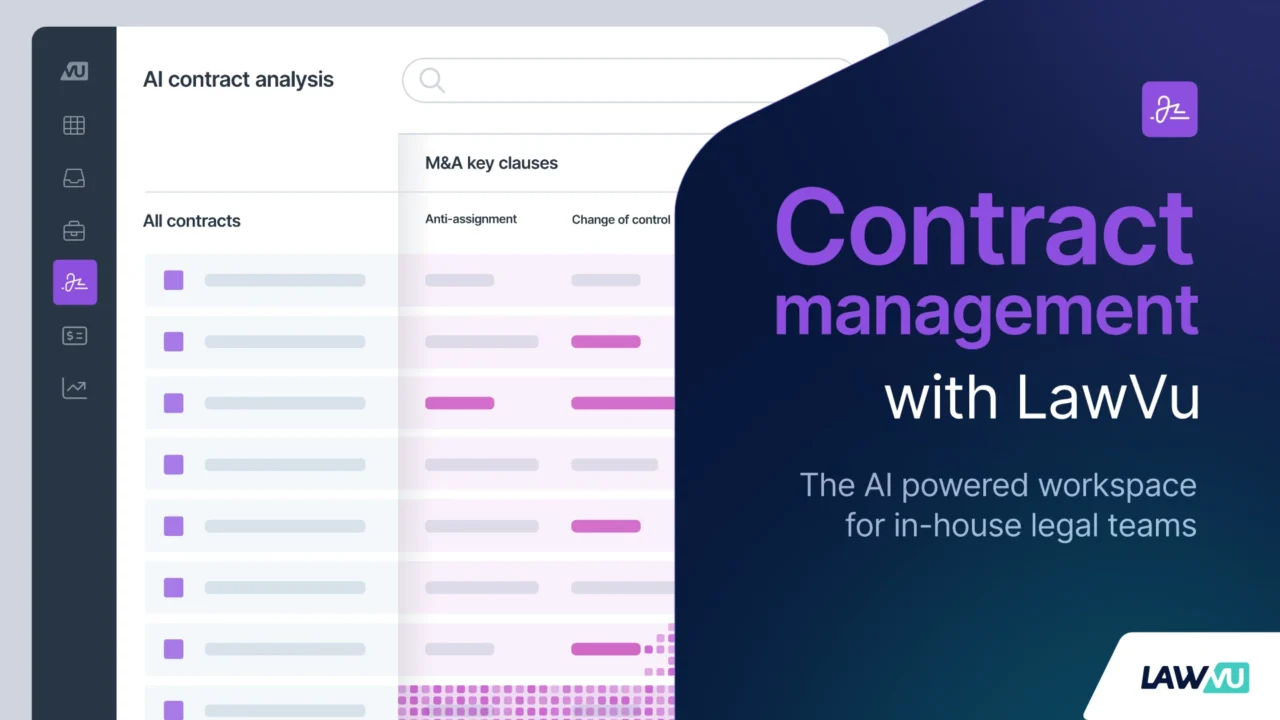 Contract management with LawVu