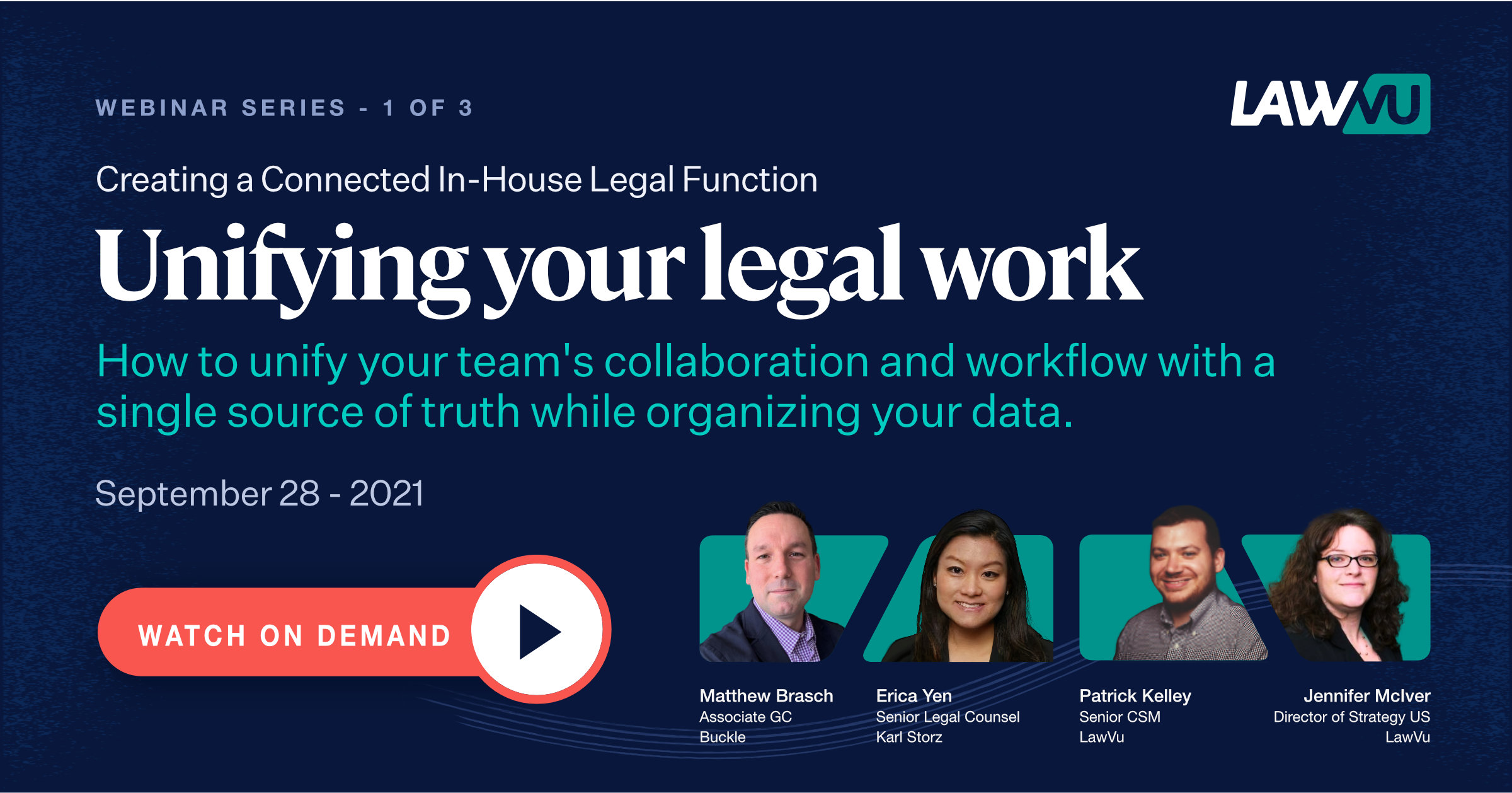 Unifying your legal work webinar